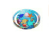 Baby inflatable water play mat with colorful aquatic shapes for sensory tummy time development, promoting motor skills and coordination.