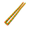 Orange and green bike chain fidget toy for stress relief and focus improvement.