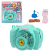 Camera Bubble Machine Toy with lights, music, and accessories in packaging, perfect for fun playtime and parties.