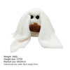 Halloween ghost plush toy with pumpkin, soft cotton material, perfect for spooky décor or cuddling, dimensions 27cm height, 60x65cm blanket.