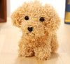 Plush teddy dog pendant toy keychain with soft fur, ideal for gifts and decorations.