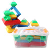 Montessori Rainbow Tower Ring Stack with colorful shapes for toddler education and fine motor skills development.