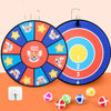 Children's sticky ball dart board with cartoon characters and colorful soft balls for fun games and skill development.