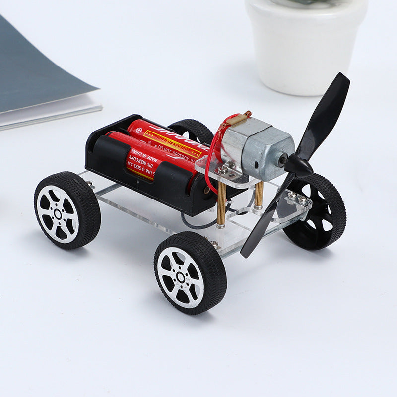 DIY Wind Car Electronic Kit for Kids - STEM Educational Toy for Learning Physics and Energy Conversion through Interactive Play