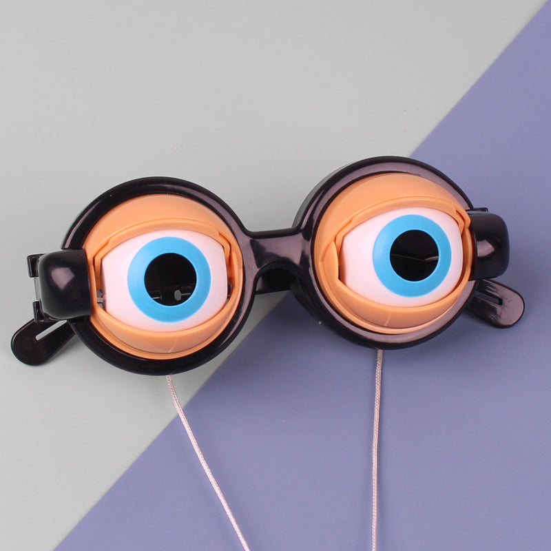 Funny crazy eyes glasses for kids' parties and pranks, perfect as party favor toys and costume accessories, featuring hilarious design.