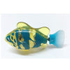 Interactive electric swimming robot fish toy with flashing LED lights and realistic moving fins.