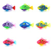 Vibrant interactive electric swimming robot fish toys with flashing LED lights and realistic designs.