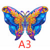 Vibrant A3 butterfly art print with intricate and colorful design.