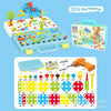 Kids drill puzzle building kit with colorful screws and safe plastic drill for creative learning and construction play.