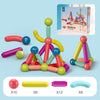 Colorful DIY Magnetic Construction Set with rods and balls for kids' creative building and learning fun.