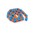 Blue and orange bike chain fidget toy for stress relief and focus