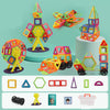 Magnetic Building Blocks Set with colorful geometric shapes for STEM learning and creativity in kids.