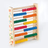 Wooden math educational toy abacus for kids, featuring colorful beads for interactive learning of addition and subtraction.