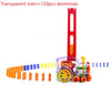 Electric Domino Train Toy with 120 Colorful Dominoes for Kids' Puzzle Play