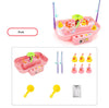 Pink electric fishing toy set with ducks, rods, and accessories for kids' interactive play.