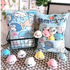 Snack Bag Plush Pillow with 8 Mini Plush Snacks in a Cozy Basket Display