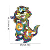 Colorful otter puzzle piece from DIY Wooden Animal Puzzle, featuring vivid patterns and intricate design, 29.3cm x 24cm.