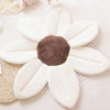 Soft sunflower-shaped baby bath mat for sink use, providing a cozy and safe bathing experience.