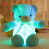 Luminous teddy bear plush toy glowing in the dark, perfect soft stuffed animal for bedtime snuggles and playtime fun.