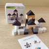 Wooden Puzzle Building Blocks for early childhood cognitive development featuring colorful geometric shapes and durable design.