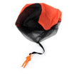 Orange mini soldier parachute toy for kids' outdoor play, featuring a realistic parachute design for fun and learning.