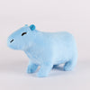 Blue capybara plush toy with PP cotton filling, ideal for cuddling and as a cute decorative piece.