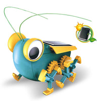 Solar-powered electronic bug toy for STEM learning and creativity.