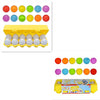 Shape Matching Egg Toy Set with colorful educational eggs in yellow carton for toddlers' skill development