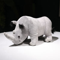 Soft plush rhino toy made from high-quality fabric, perfect for cuddling and decoration.