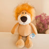 Jungle animal plush toy lion with soft fur and PP cotton filling, perfect for cuddling and gift-giving.