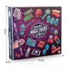 Magic Tricks Set box showcasing over 75 fun magic props for kids, including a wand and colorful trick pieces, with dimensions shown.