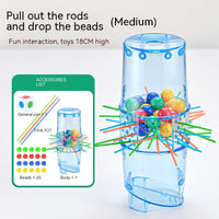 Children's Pull-Out Stick Balance Game showcasing rods and colorful beads for fun interaction and skill development.