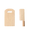 Montessori Wooden Cutting Board and Knife Set for Kids' Kitchen Playset