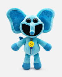 Bubba Bubbaphant plush toy, 14-inch blue elephant with decorative zipper, high-quality and soft, from Play The Game collectibles.