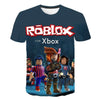 Roblox kids 3D printed t-shirt with vibrant cartoon graphics featuring characters, ideal for gaming fans and casual wear.