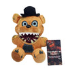 Five Nights at Freddy's Freddy plush toy with hat, soft and cuddly collectible for fans of the game.