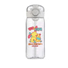 Plastic water cup with a Pikachu design, featuring a straw and large capacity, ideal for students and children.