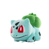 Bulbasaur plush toy with bright red eyes and a soft green bulb on its back. Perfect Pokemon plush for cuddling or gift-giving.