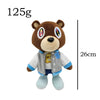 Kanye West Dropout Bear Plush Toy, 26cm, 125g, inspired by Graduation album, hip-hop decor collectible.