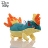 23cm Quilava Pokemon plush toy with fiery orange mane and suction cup attachment, perfect for cuddling or collecting.