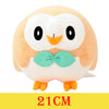 21cm Rowlet plush toy with soft fabric and vibrant colors.