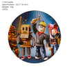 Roblox-themed 7-inch party plate with characters, perfect for kids' birthday celebrations, set includes 10 pieces.