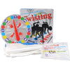 Twister Body Game set with colorful spinner, mat, and instruction booklet for fun family parties and playdates.