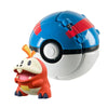 Pokemon Pokeball with toy action figure, perfect for collectors and fans. Durable ABS plastic ball with PVC figure.