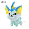 Vaporeon plush toy 20cm, featuring soft high-quality fabric, perfect for Pokemon fans and collectors.