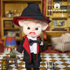 Mini piggy BJD doll dressed as a vampire with 13 movable joints, perfect for collectors and DIY enthusiasts.