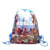 Roblox-themed nonwoven drawstring bag with colorful character design, ideal for kids' parties and gifts.