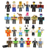 Collection of Roblox-themed collectible figure dolls, featuring various characters and outfits from the virtual world game Roblox.