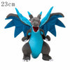 23cm Charizard Pokemon plush toy with blue wings made from soft plush fabric