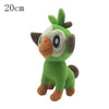 20cm Grookey Pokemon plush toy, made from soft green and brown fabric, ideal for cuddling and collecting by fans.